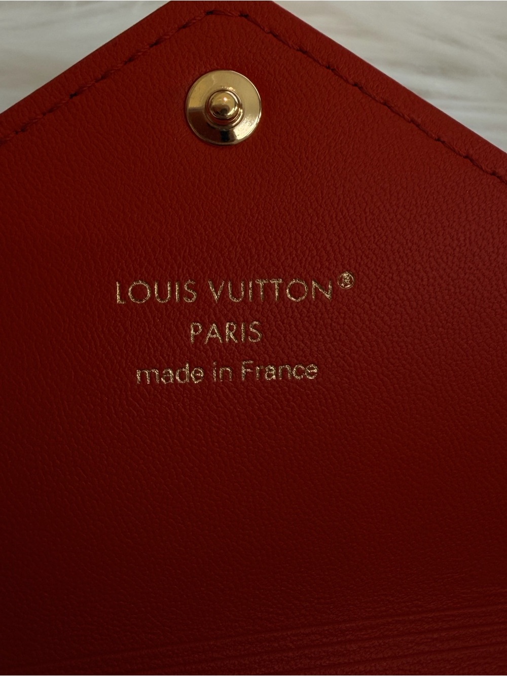 Louis Vuitton Brown Monogram Envelope Card Case with Gold Snap - Picture 5 of 5